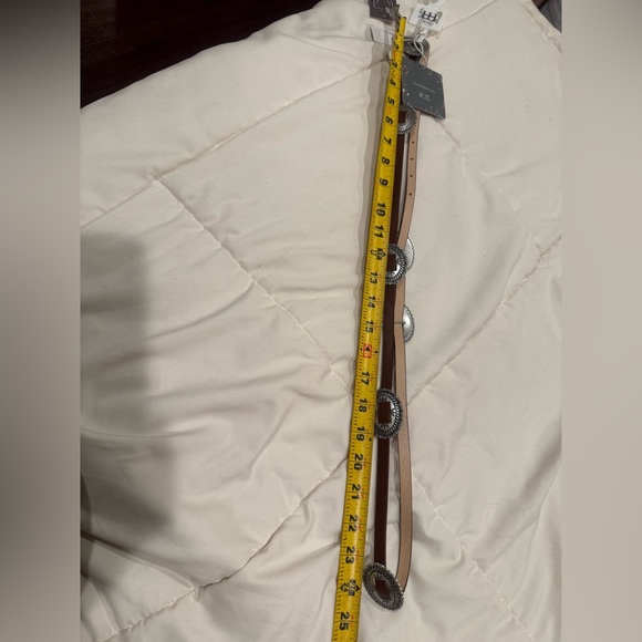 Haute Hippie Silver and Brown Belt with Metal Studs - Picture 4 of 4